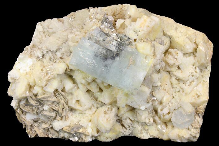 Gemmy Aquamarine, Muscovite and Feldspar Association - Pakistan #170753